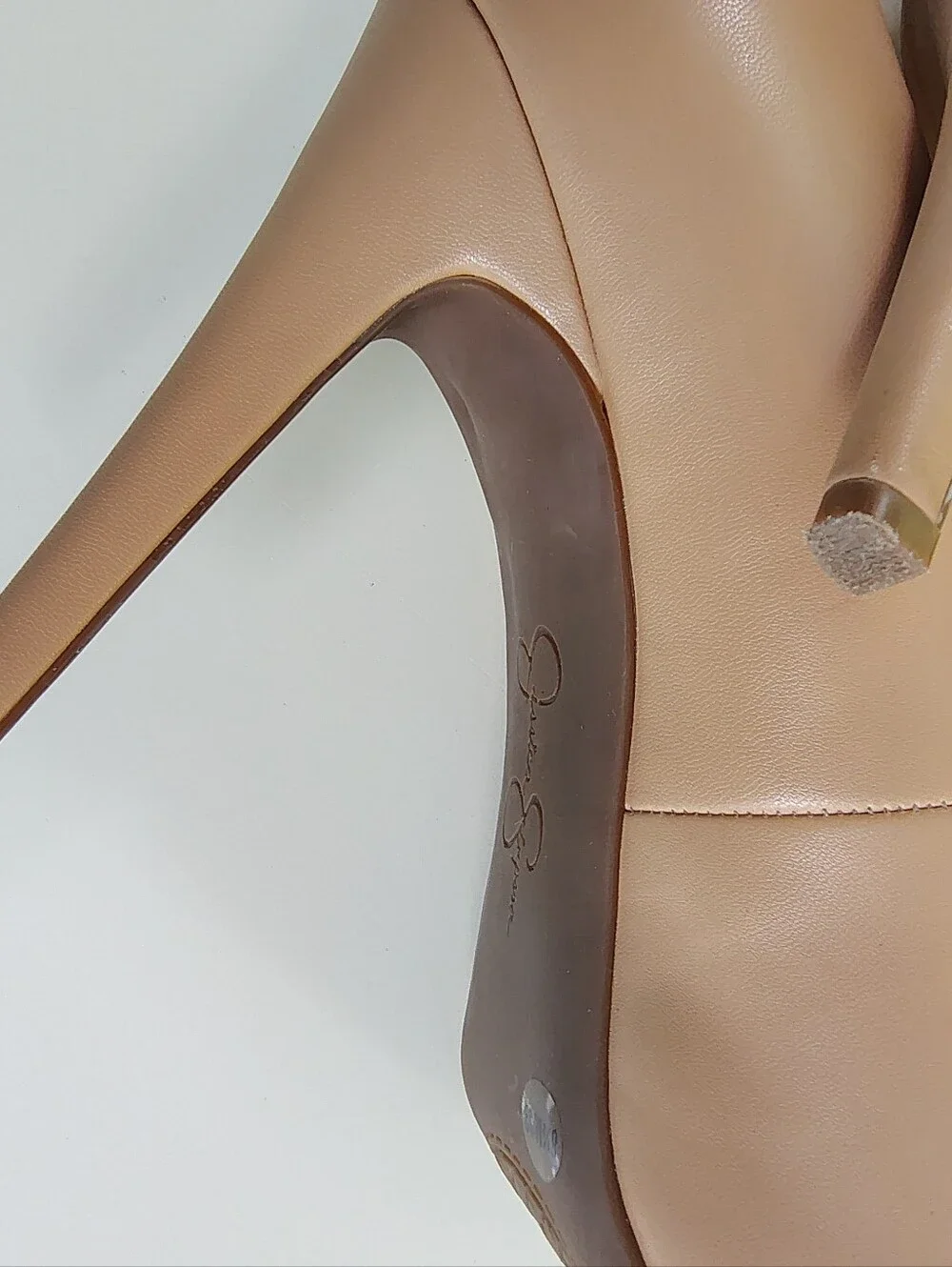 Jessica Simpson Nude Platform Pumps Stiletto High Heels Women's Size 8.5 - Picture 9 of 10